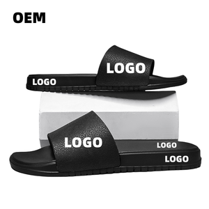 OEM Tùy Chỉnh Màu Đen <span class=keywords><strong>Slide</strong></span> Giày Dép Sandal PVC Biểu Tượng Tùy Chỉnh Dép Người Đàn Ông Đồng Bằng Trống Trượt Dép Dép Dép Biểu Tượng Tùy Chỉnh Trượt Sandal - Product Image 3