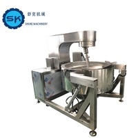Machine à remuer la cuisson industrielle Machine automatique de production de confiture de fruits Bouilloire électrique à enveloppe planétaire