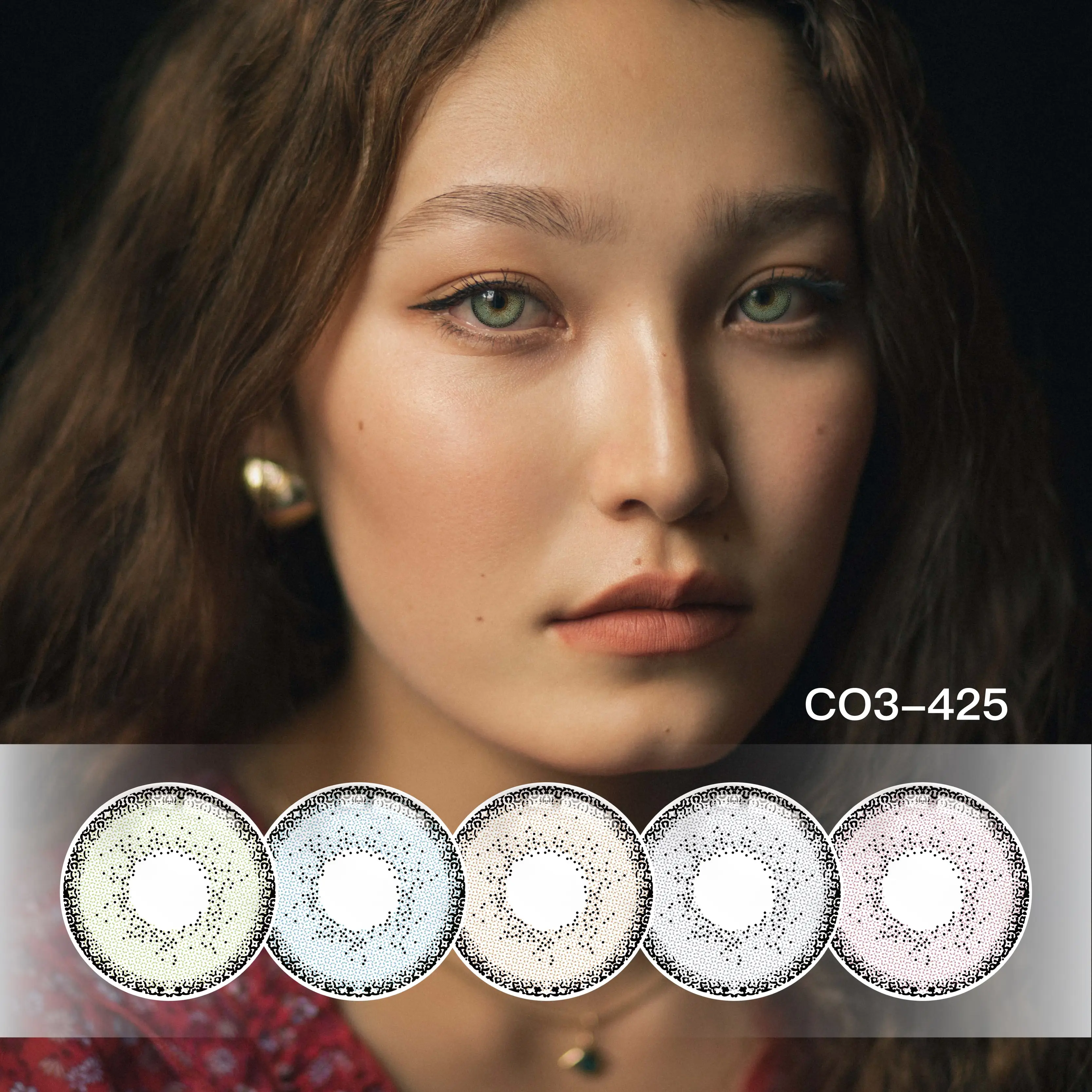 Free Sample Yearly Sensual Pure Hazel Color Contact Lenses,European Women Beauty Eye Color Contact Lenses//