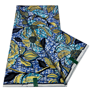 Tela de Ankara de calidad Superior, tela bordada de gasa Gloden con estampado de cera <span class=keywords><strong>Real</strong></span> africana para costura DIY, decoración del hogar, diseño de moda - Product Image 6