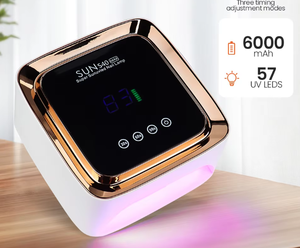 Lampe à ongles UV LED sans fil SUN S40 48W rechargeable portable avec écran LCD, lumière de durcissement professionnelle pour vernis gel, utilisation en salon ou à domicile - Product Image 6