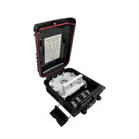 Caja de Distribución de Fibra Óptica FTTH de 16 Núcleos, Caja de Empalme Vertical para Exteriores, Caja de Distribución de Fibra Óptica de 16 Puertos