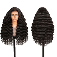 Perruque Deep Wave 100% Cheveux Humains, Dentelle Transparente HD 13x6, Sans Colle, Pré-Pluckée, Cheveux de Bébé, Ligne de Cheveux Naturelle, Pour Femmes Noires, Disponible Maintenant