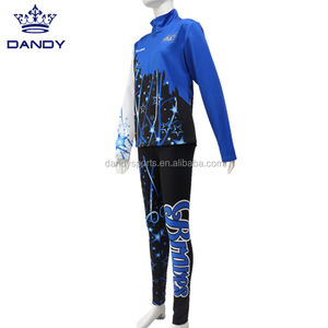 최신 디자인 승화 맞춤형 스포츠 트랙수트 치어리딩 워밍업 재킷 치어 및 댄스 팀용 - Product Image 3