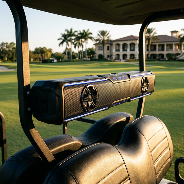 Custom 27" 11-Speaker IP66 Waterproof BT LED Soundbar for UTV ATV GOLF Sound bar