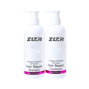 Shampooing et après-shampoing réparateurs pour extensions capillaires à l'huile d'olive et de coco, marque privée personnalisée du fabricant, hydratant à l'huile d'argan, sans sulfate - Product Image 1