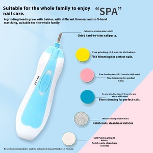 Ensemble de coupe-ongles électrique multifonctionnel anti-rayures pour enfants et bébé en plastique durable - Product Image 3