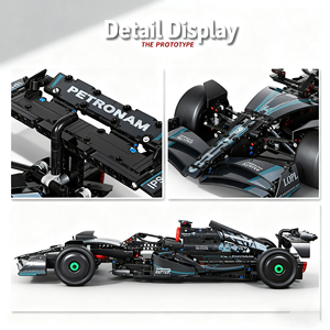 1:8 Rc mc नई 42171 F1 w14 ई प्रौद्योगिकी प्रदर्शन निर्माण ब्लॉक रेसिंग सुपरकार असेंबली वाहन मॉडल कार खिलौना - Product Image 5