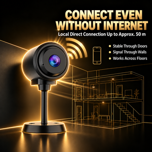 C1 Mini WiFi <b>Security</b> <b>Camera</b> 1MP, Dual Band 2.4G&5G, 50M AP Hotspot Offline Connection, IR Night Vision, Motion Detection - Product Image 1