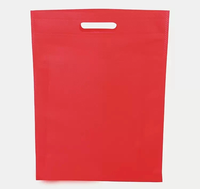 Sac écologique à poche plate réutilisable de grande capacité Sac à provisions de couleur unie personnalisé non tissé