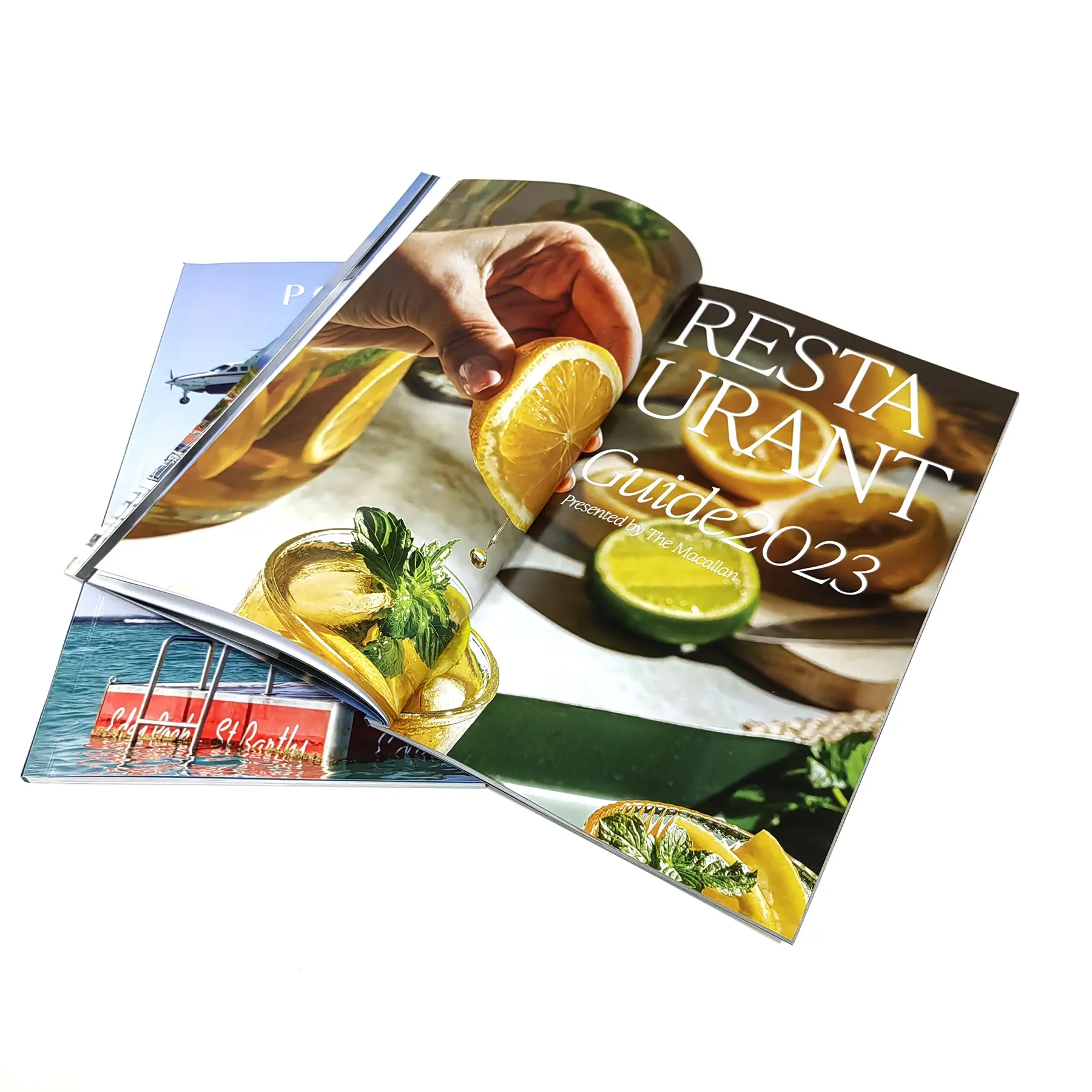 Custom Fashion food travel party Books Print Soft Cover Color Book For Adults