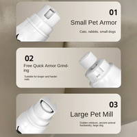 Lime à ongles électrique rechargeable portable en plastique pour animaux de compagnie, écologique, avec affichage numérique et réglage rapide pour toilettage et nettoyage