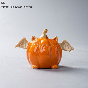 Zucca in ceramica <span class=keywords><strong>di</strong></span> buona qualità con ala decorazione a forma <span class=keywords><strong>di</strong></span> male con Festival del raccolto leggero - Product Image 3