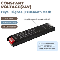 Tuya ZigBee Controladores inteligentes regulables y CCT DIM y sintonizable blanco Bluetooth malla voltaje constante 24V