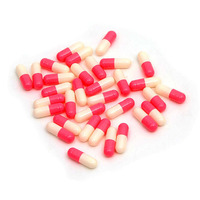 Capsules de gélules vides de taille 0 personnalisées à prix d'usine avec impression de logo sur mesure, qualité pharmaceutique supérieure, gélatine de qualité médicale