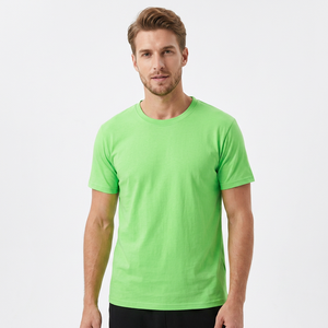 เสื้อยืดคอตตอนถักแบบยูนิเซ็กซ์ 100% ทรงปกติ แขนสั้น สีพื้น สำหรับพิมพ์ลายดิจิทัล รับผลิตตามสั่ง ขายส่ง - Product Image 6