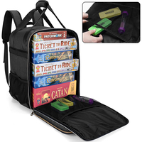 Sac à dos pour joueurs, adapté à la plupart des jeux de société et de cartes, sac de voyage avec poignée et bandoulière