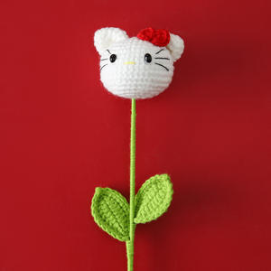 Día de San Valentín hecho a mano simulación lana ganchillo flor dibujos animados Animal ramo cerdo <span class=keywords><strong>Panda</strong></span> conejo gatito muñeca <span class=keywords><strong>Gif</strong></span> para niños - Product Image 4