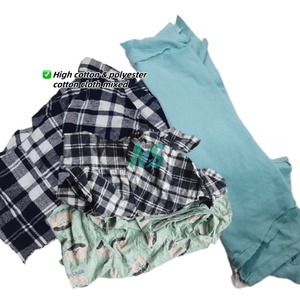 Vente en gros de chiffons en coton 100% pour recyclage de tissus chiffons en coton chiffons en tricot mixte chiffons de nettoyage industriel - Product Image 3