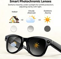 Auriculares Inalámbricos Bluetooth de Alta Gama con Estuche de Carga, Asistente de Traducción, Grabación de Video, Lentes de Sol Inteligentes con Cámara