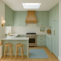 Meubles de cuisine modulaires en bois de haute qualité Prima, design en placage de bois MDF, style Shaker moderne.