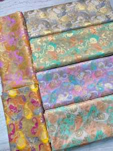 Custom made Elegant High-Quality <b>Silk</b> Brocade <b>Fabric</b> for Arabic Fashion Designers & Tailors Ideal for fashion houses, boutiques - Product Image 5