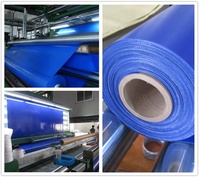 Bâche en PVC tissée en polyester 100% imperméable et robuste de 650 g/m², bâche en plastique enduite de PVC