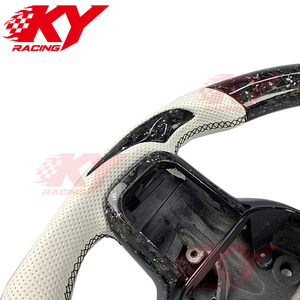 Accessoires intérieurs pour Ford F150 XLT XL Raptor R 2021 2022 2023 2024 2025, volant sport en fibre de carbone forgée - Product Image 2
