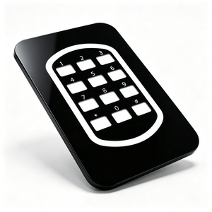 Película Protectora Personalizada OEM Negra para Paneles de Vidrio con Esquinas Redondeadas, Lentes de PC/PET, Adhesiva y Serigrafiada - Product Image 6