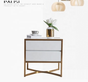 Mesita de <span class=keywords><strong>noche</strong></span> moderna, mueble de lujo para dormitorio, mesita de <span class=keywords><strong>noche</strong></span> blanca nórdica, venta directa - Product Image 4