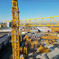 Grúa Torre plana de la parte superior de la Dh620-25T con el alcance de 85m para el engranaje y el motor de elevación pesados como componentes principales de la grúa de la base