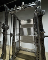 Rack de musculation multifonctionnel en acier inoxydable, cage de squat, machine Smith, entraînement de force pour les bras, les jambes, la poitrine, musculation
