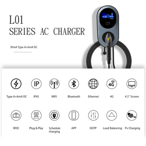 48A 80A แท่นชาร์จไฟ AC แบบที่1สถานีชาร์จ <span class=keywords><strong>EV</strong></span> แบบเร็วพร้อมแอปแสดงผลขนาดใหญ่ ocpp 1.6กล่องติดผนังสำหรับตลาดเรา - Product Image 3