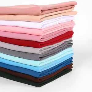 30 Farben Soft Solid Muslim Jersey Hijab Hochwertige Stretch Stolen Türkischer Instant Schal