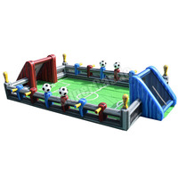 Jeu de football gonflable d'usine, jeu de baby-foot humain gonflable, jeu de football de table gonflable compétitif pour location commerciale