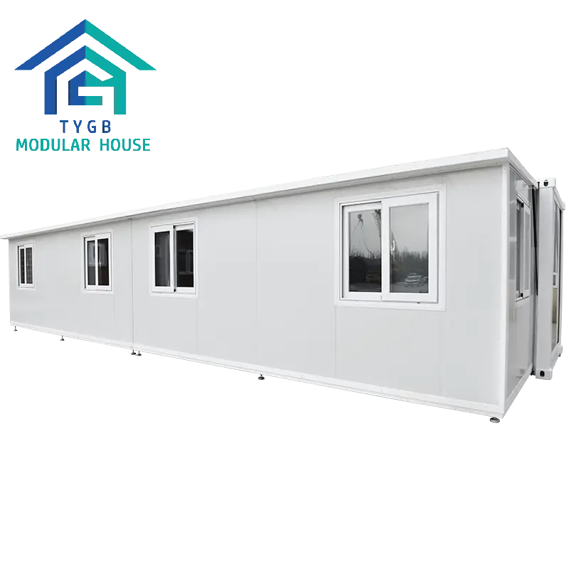 Casas tygb confeccionadas 20 pies 30 pies 40 pies comercial barato plegable modular prefabricado casas de contenedores