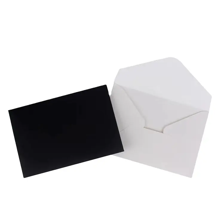 Wholesale China Factory Luxury OEM Custom Envelop Artificial Business Gift Paper Cratft Thank You Card With Logo