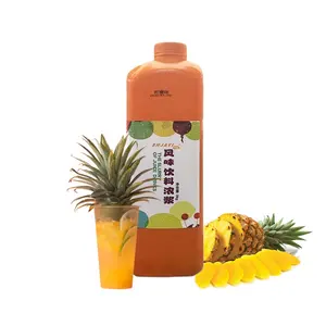 Nieuwe Product Fabriek Groothandel 100% Hoge Kwaliteit Bubble Thee Concentraat Ananas Sap Shjayi Leverancier