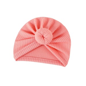 Nouveau printemps européen et américain Donut Bow Baby Bag Hat Warm Indian Bandeau fœtal pour enfants - Product Image 5