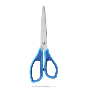 Đầy màu sắc văn phòng phẩm kéo giấy 6.5 "mềm grip xử lý với skidproof sọc cắt rau và kéo sc8860 - Product Image 3