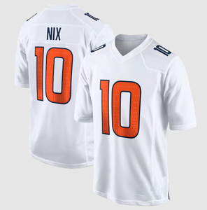Maillot de football américain pas cher avec broderie # 10 Bo Nix Maillot Denver pour hommes - Product Image 4