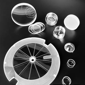 OEM حجم ثقوب مستديرة شفافة ألواح زجاجية شفافة مستديرة تنصهر السيليكا الكوارتز - Product Image 3