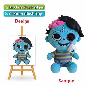 Peluche renard personnalisée pour anniversaire avec ailes à plumes, doublure en maille, peluche animale en peluche - Product Image 2