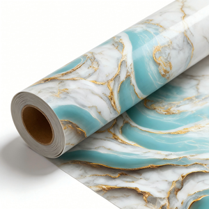 <span class=keywords><strong>Film</strong></span> de transfert thermique de haute qualité pour la décoration des meubles, des portes et des panneaux muraux, estampage à chaud doré, pressage sous vide, 130 m de long, épaisseur - Product Image 3