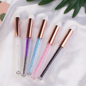 Lash Lover Crystal <strong>Rhinestones</strong> pink Black White <strong>Eyelash</strong> Extension Cleaning Brush <strong>Eyelash</strong> Shampoo Foam Wash Cleaner Brush - Product Image 2