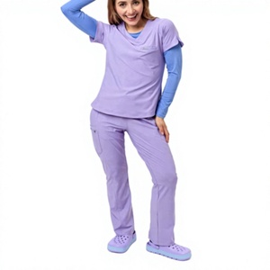 Nouvelles tenues médicales personnalisées en polyester, rayonne et élasthanne – Ensembles d'uniformes d'infirmière pour hôpitaux et cliniques - Product Image 6