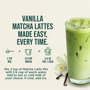 Servizio OEM Polvere di Tè Verde Matcha alla Vaniglia Confezionata in Bulk Latte alla Vaniglia 150g Polvere di Matcha alla Vaniglia - Product Image 5