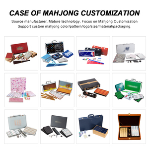 Tuiles de Mahjong Américain Personnalisées à 4 Couches, 166 Pièces en Mélamine avec Motifs Léopard et Tortue – Idées Cadeaux de Luxe pour le <span class=keywords><strong>Poker</strong></span> - Product Image 6