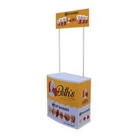 Table de comptoir de Promotion Portable kiosque de stand pliable bonne vente stand de bannière d'affichage de salon commercial