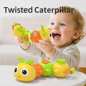 Jouets éducatifs, jouets en plastique en forme de chenille, jouets interactifs parents-enfants, jouets amusants pour bébés rampants, enfants - Product Image 6